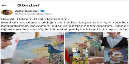 Aziz Sancar’dan Şırnaklı Öğrenciye Tebrik Mesajı