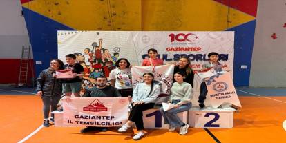 Gaziantep’te ‘Okul Sporları Tırmanış Yarışması’ yapıldı