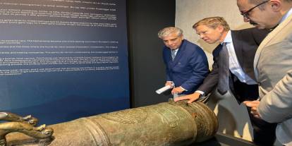 Gemiden 17. yüzyıla ait bronz top çıktı