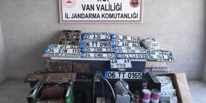 Van’da sahte plaka kalpazanlarına büyük operasyon