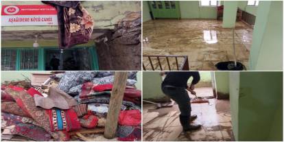 Sağanak Felakete Dönüştü: Beytüşşebap’ta Cami Sular Altında