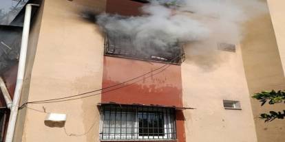 Apartman dairesi alevlere teslim oldu