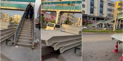 Silopi'de Vatandaşların Şikayet Ettiği Üstgeçitte Yenileme Çalışması