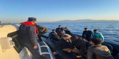 Aydın’da 18 düzensiz göçmen kurtarıldı