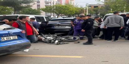 Siirt'te transit araçla çarpışan motosikletli yaralandı