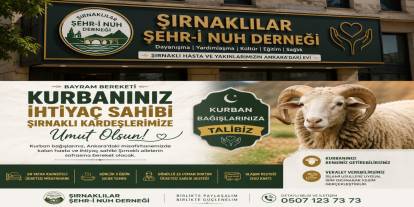 Ankara’da Tedavi Gören Şırnaklılar İçin Kurban Seferberliği