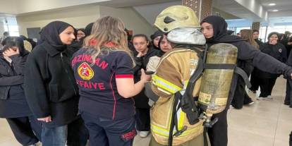 Öğrencilere itfaiyecilik mesleği tanıtıldı