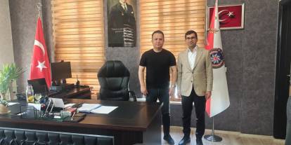 İdil Hastane Müdüründen Emniyete Ziyare