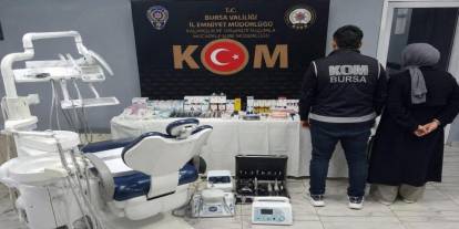 Bursa'da sahte diş muayenesine baskın: 2 gözaltı
