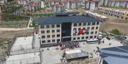 Depremin ardından inşa edilen 237. eğitim yuvası açıldı