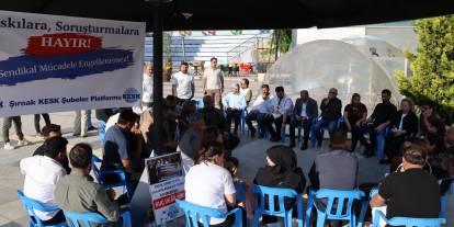 Şırnak’ta KESK’ten Görevden Uzaklaştırmalara Karşı 'Adalet Nöbeti'