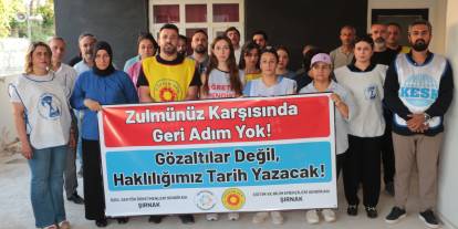 Şırnak’ta Eğitimcilerden mülakat mağduru ve özel sektör Öğretmenlerine Destek Açıklaması