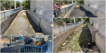 Silopi Belediyesi Kanal ve Dere Temizliği Çalışmalarını Sürdürüyor