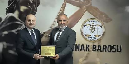 Şırnak Barosu’ndan Tayini Çıkan Başsavcı Çoban’a Plaketli Veda