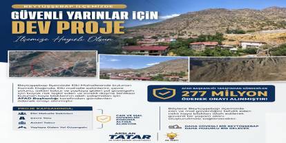 Milletvekili Tatar: Beytüşşebap'ta 277 Milyon TL'lik Kaya Islah Projesi Hayata Geçiyor