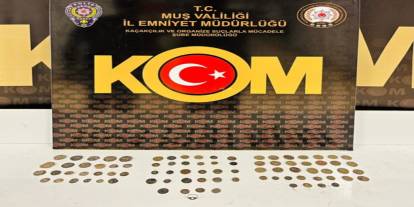 Muş'ta 86 parça tarihi obje ele geçirildi