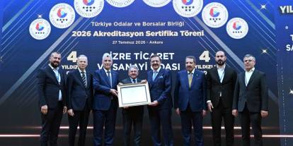 Şırnak'ın İlk Yıldızlı Akreditasyon Belgesi Cizre TSO’nun