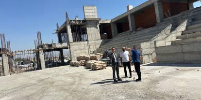 Şırnak Gençlik ve Spor İl Müdürü Spor Salonu ve Öğrenci Yurdu İnşaatını yerinde inceledi