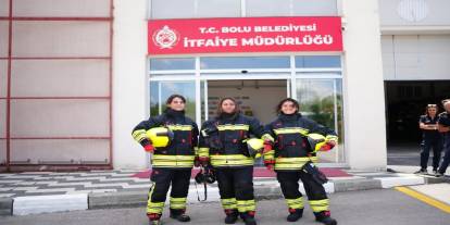 Bolu’nun ilk kadın itfaiyecileri göreve başladı