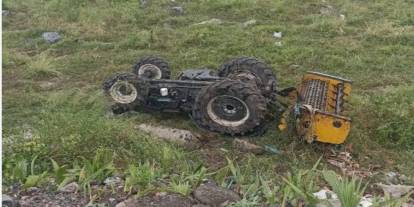 Silopi'de Traktör Devrildi: 1 Kişi Yaralandı
