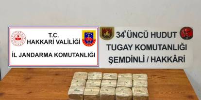 Hakkari-İran sınırında 7 kilo 720 gram eroin ele geçirildi