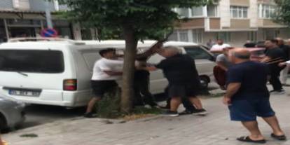 Demir sopalı, taşlı kavga: 1 yaralı