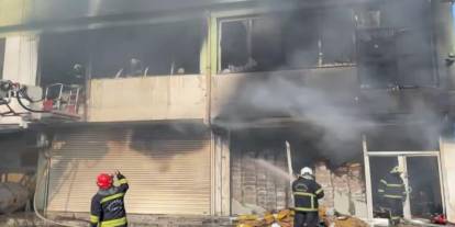 Gaziantep'te korkutan iş yeri yangını