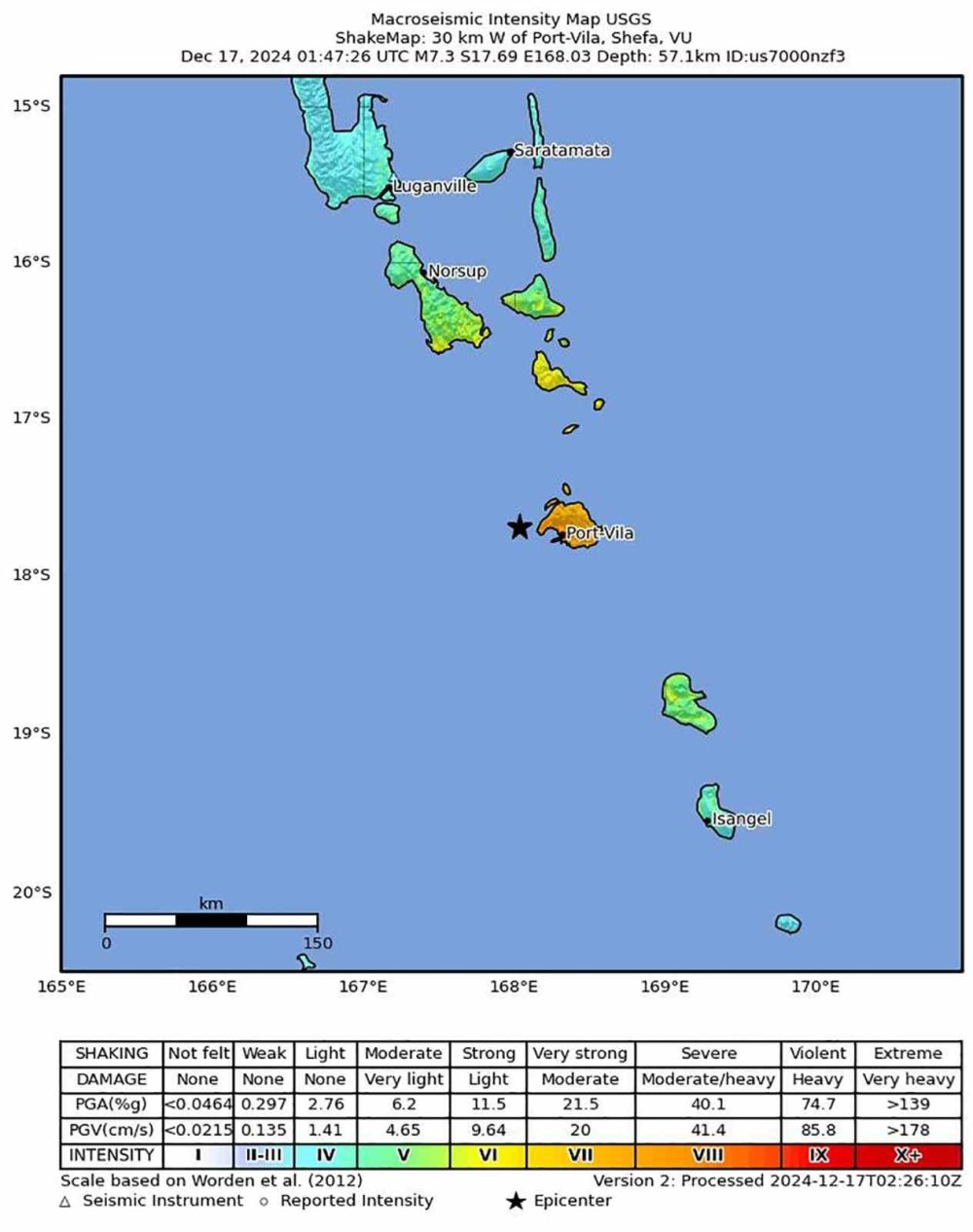 Vanuatu’da 7.3 büyüklüğünde deprem OLDU